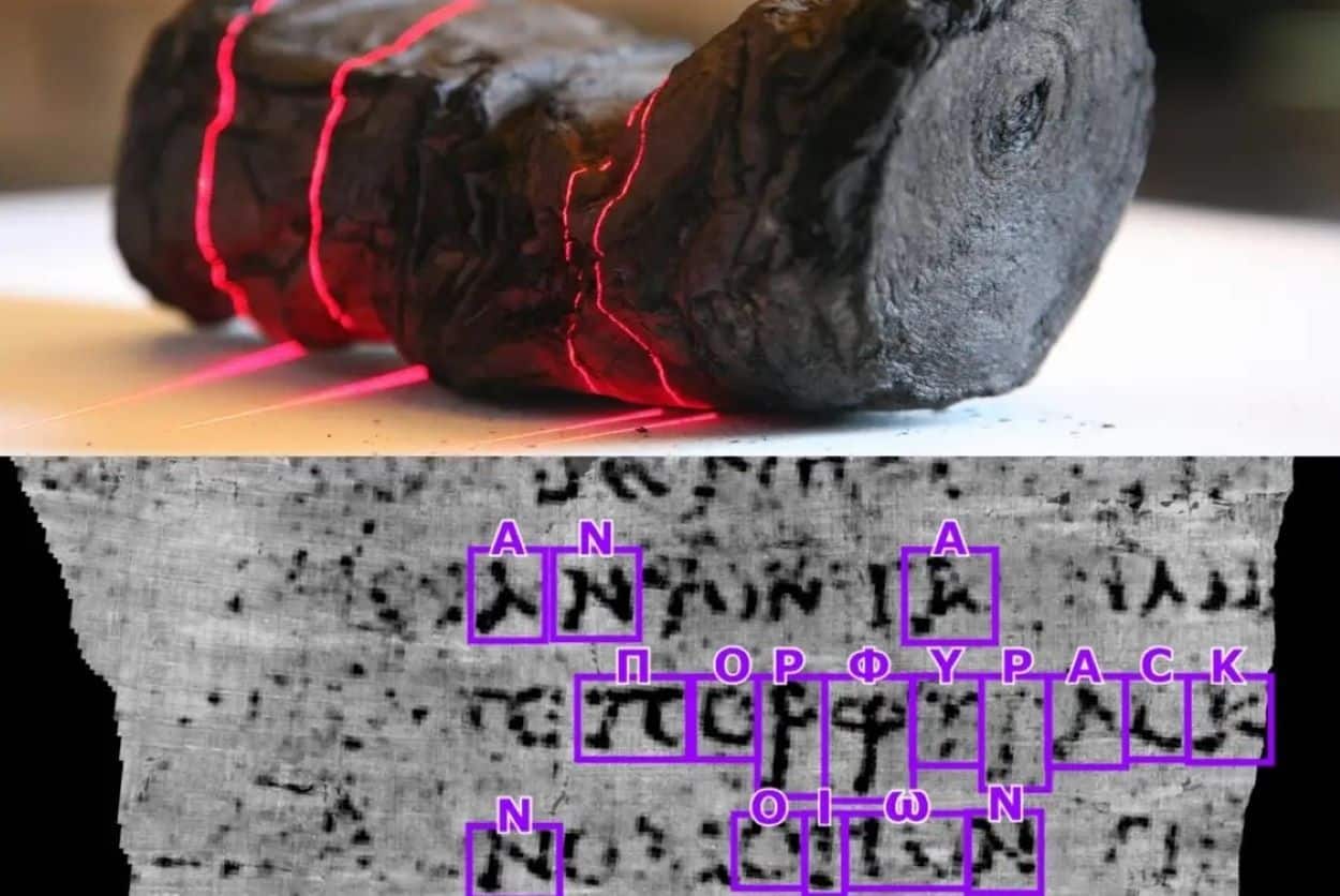 AI Deciphers Ancient Scroll