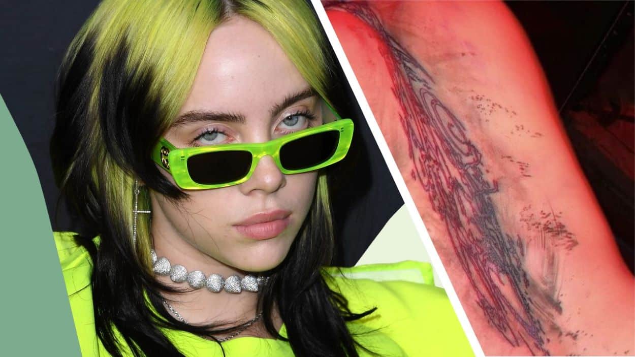 Billie Eilish Back Tattoo