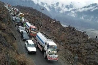 Karakoram Highway landslide