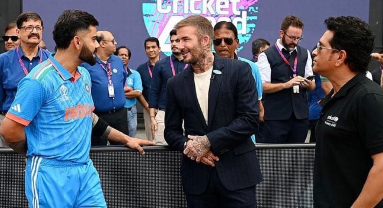 David Beckham, Virat Kohli and Sachin Tendulkar