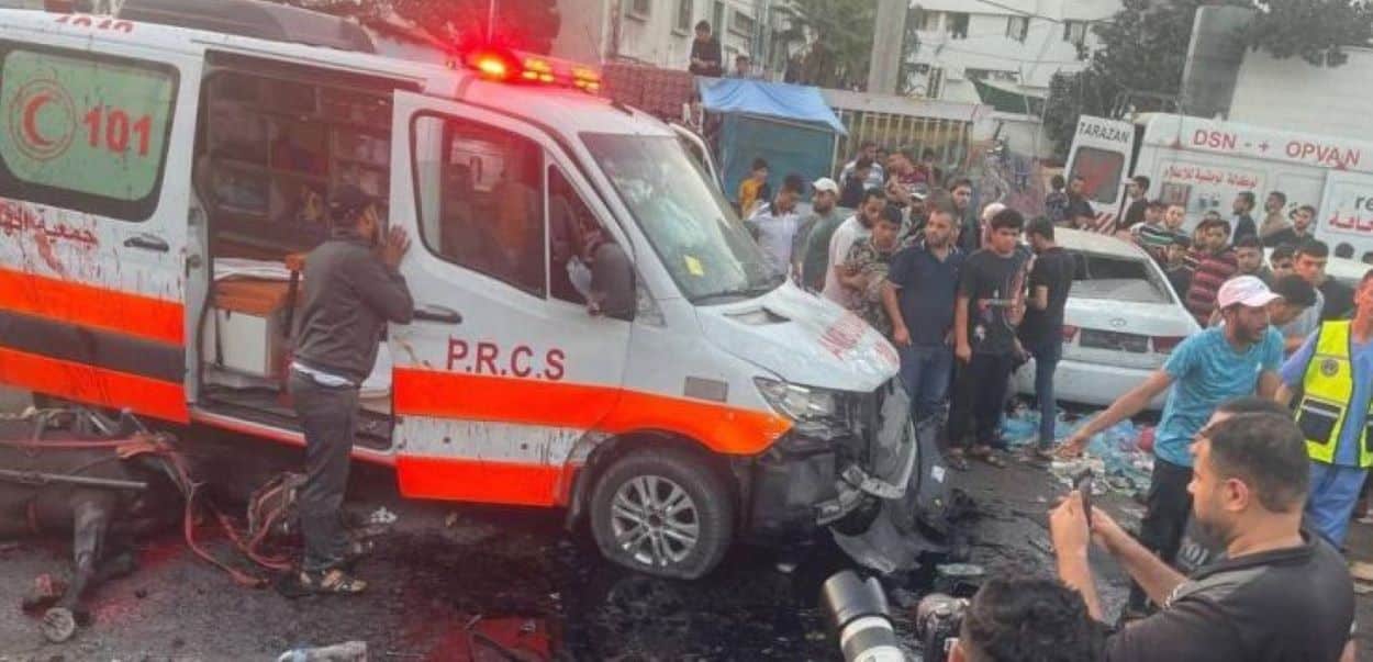 Gaza Ambulance Convoy Strike