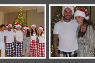 Beckham Family Christmas Photo"