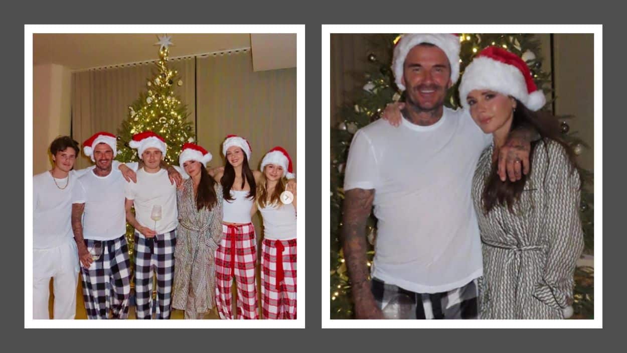 Beckham Family Christmas Photo"