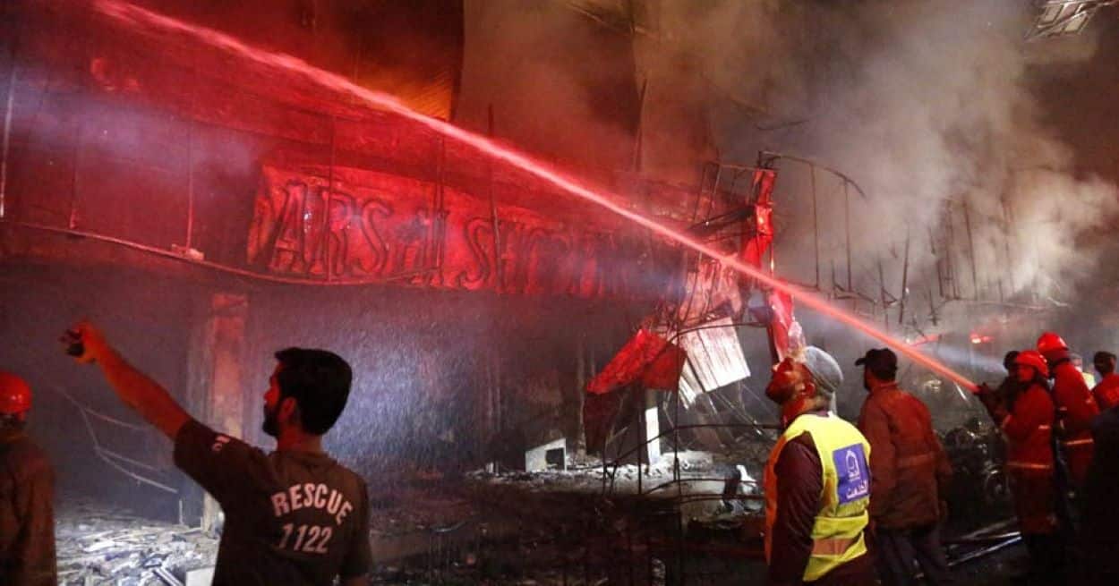 Karachi Ayesha Manzil Fire