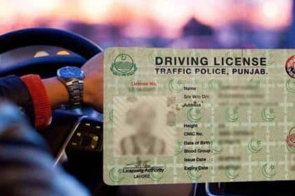 Pakistan Punjab Driving License