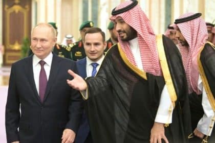 Vladimir Putin and Mohammed bin Salman