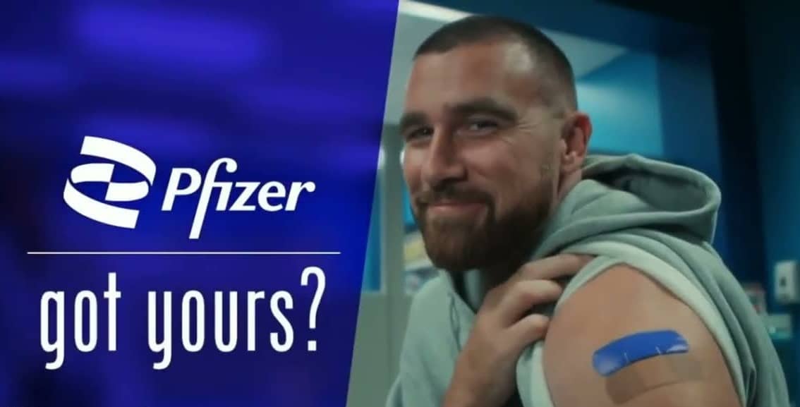 Travis Kelce Pfizer Endorsement