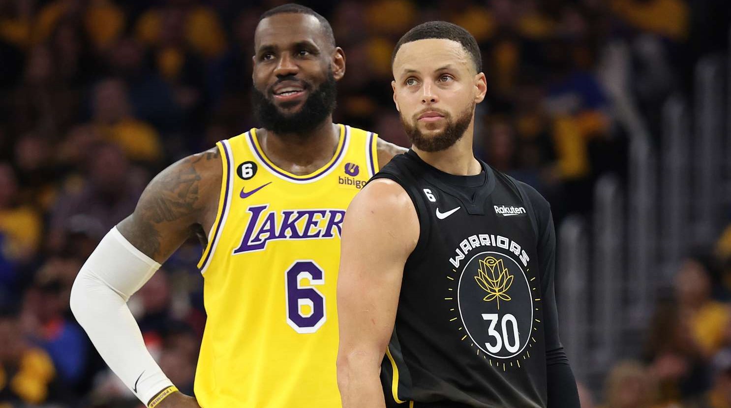 LeBron Jamems and Stephen Curry 2024 Olympics