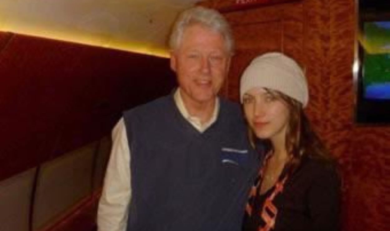 Rachel Chandler and Bill Clinton