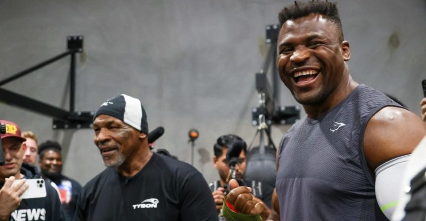 Mike Tyson and Francis Ngannou