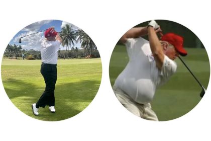 Trump Golfing Pictures