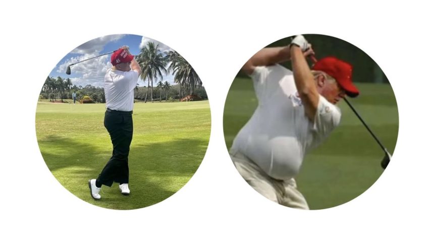 Trump Golfing Pictures