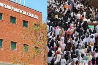 Avicenna Medical College's protest
