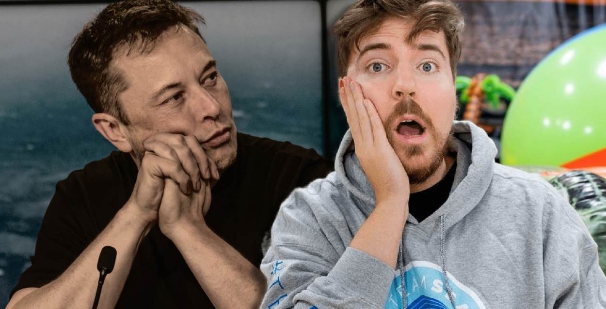 Elon Musk and MrBeast