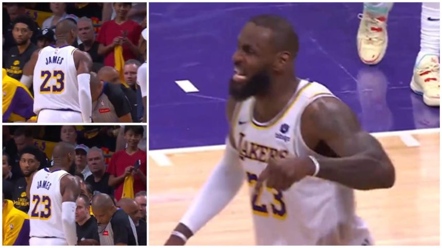 LeBron James of Lakers Throws Tantrum with Lakers' Coaching Staff