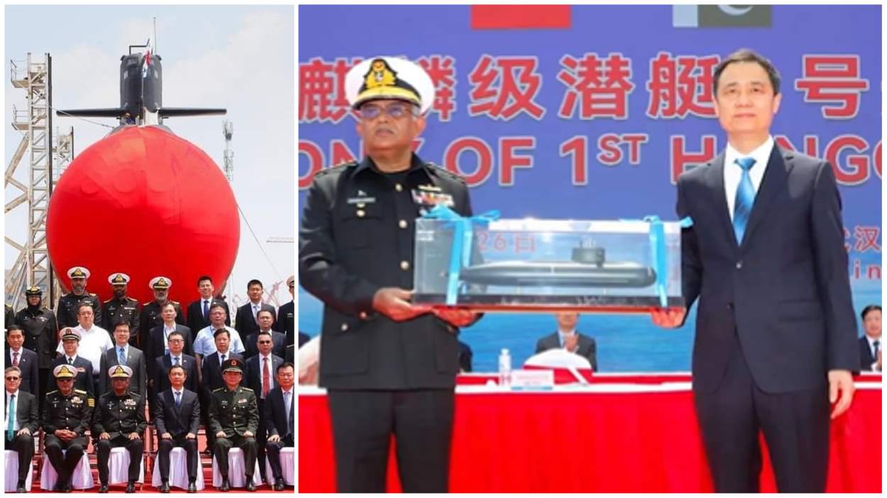 First Hangor Class Submarine for Pakistan Navy Launched in Wuhan, China