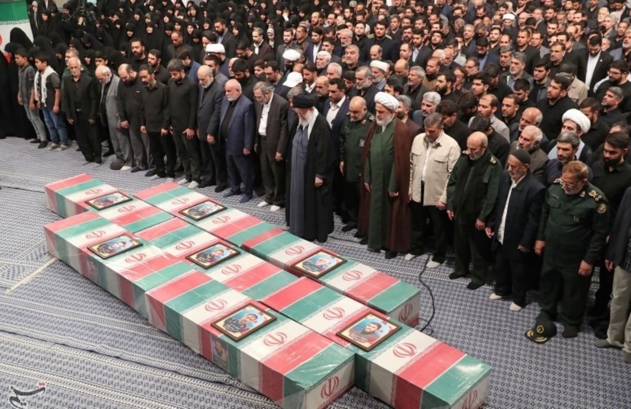 Ayatollah Khamenei Leads Funeral