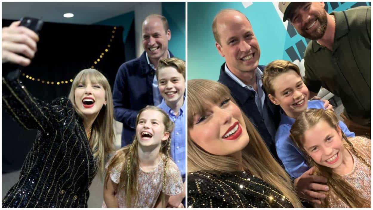 Travis Kelce, Prince William and Taylor Swift