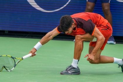 Carlos Alcaraz Racket Smash at Cincinnati Open