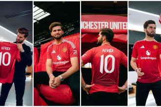 Shaheen Afridi Manchester United Kit