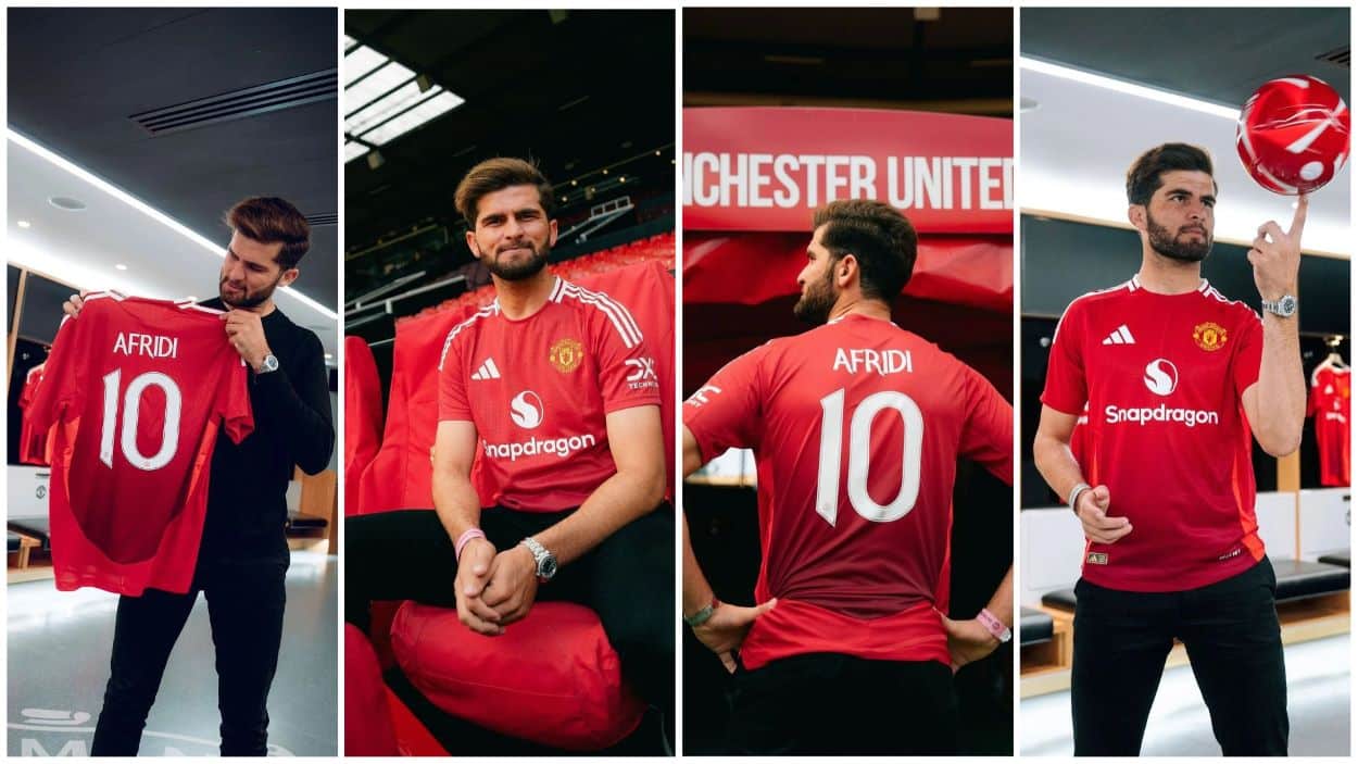 Shaheen Afridi Manchester United Kit