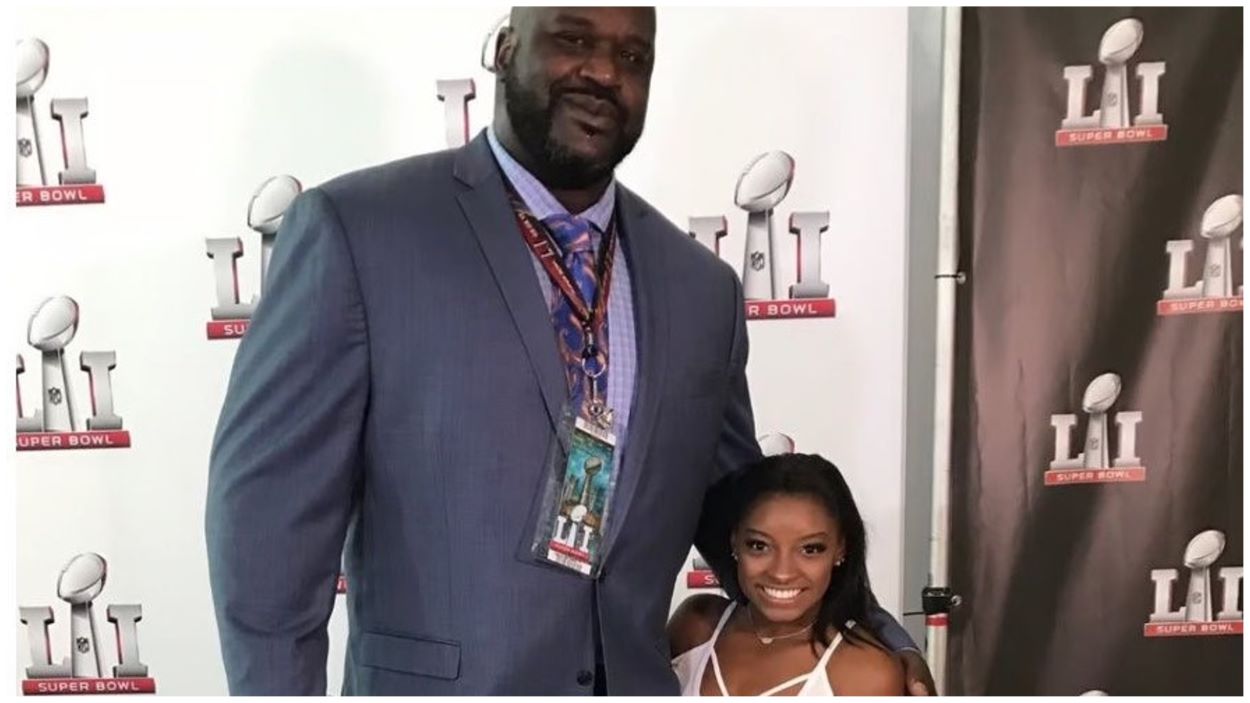 Shaquille O'Neal Simone Biles Height Difference