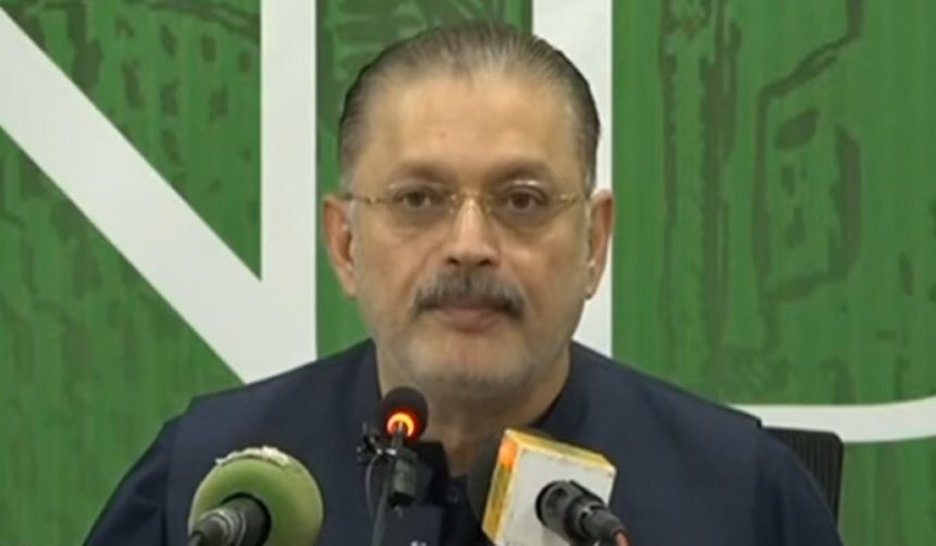 Sharjeel Memon Blames PTI Over Silence in Canal Project