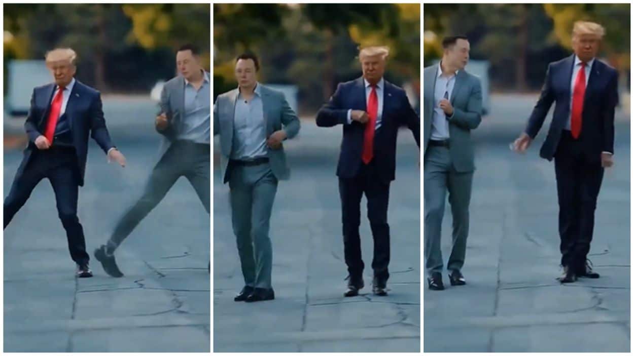 Trump and Elon Musk Dance to Bee Gees' 'Stayin' Alive'