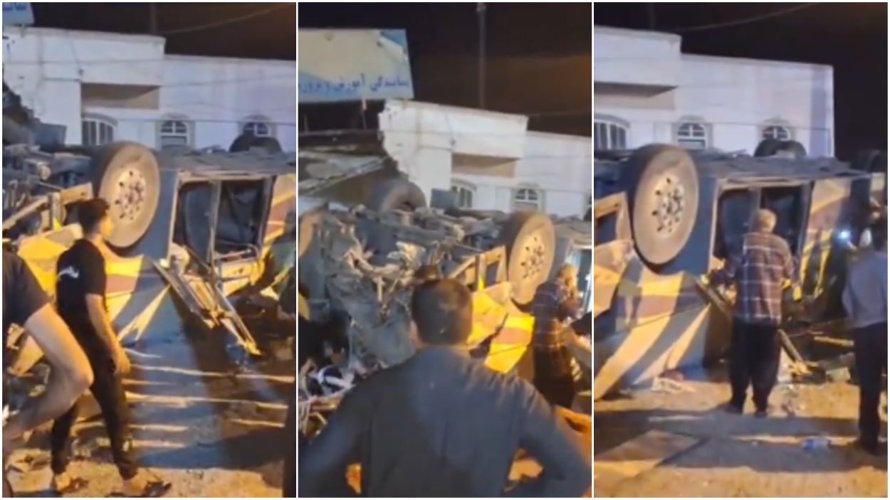 Yazd Iran Bus Accident