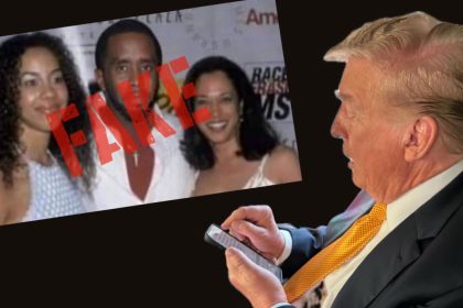 Trump Fake Photo of Kamala Harris