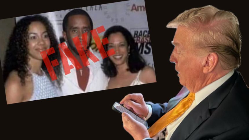 Trump Fake Photo of Kamala Harris