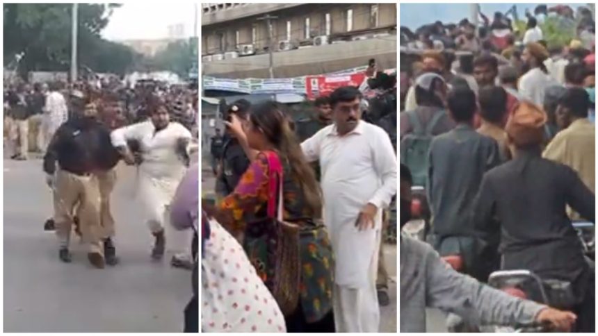 Karachi Press Club Protest