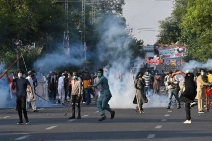 PTI Protest Vandalism