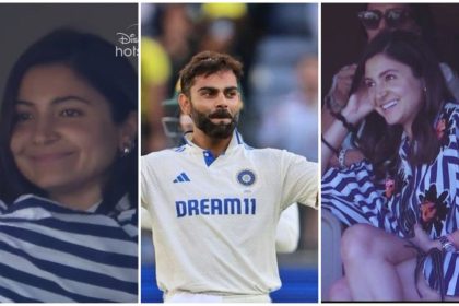 Anushka Sharma and Virat Kohli at the Perth Test