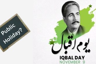 Iqbal Day Holiday on November 9