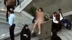 Iranian Woman Strips off in University