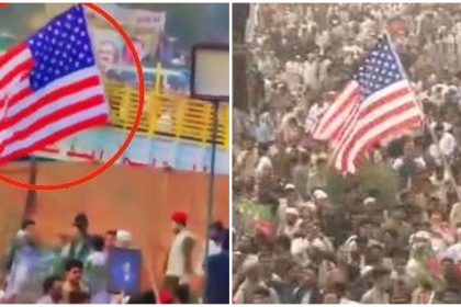 PTI Rally American Flag