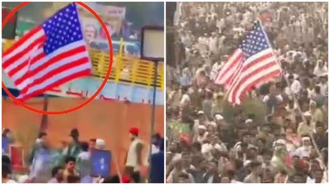 PTI Rally American Flag