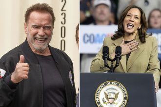 Schwarzenegger Endorses Harris