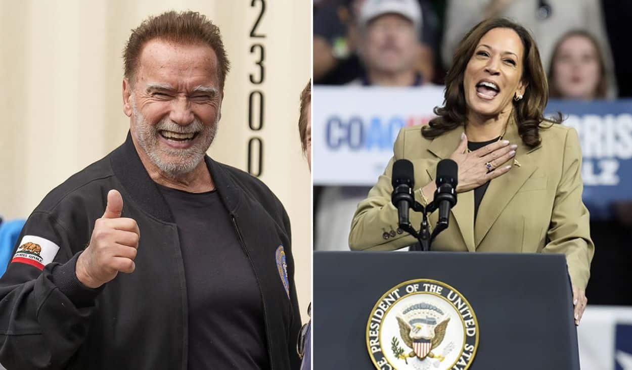 Schwarzenegger Endorses Harris