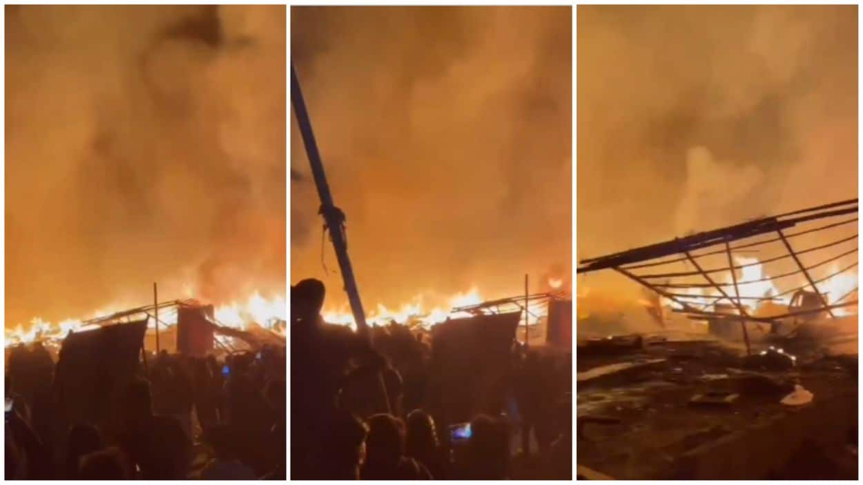 Karachi Furniture Market Fire