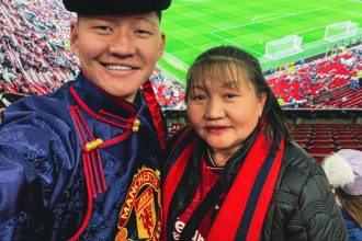 Ochiroo Mongolian Manchester United Fan Cycles 14,000km to Old Trafford