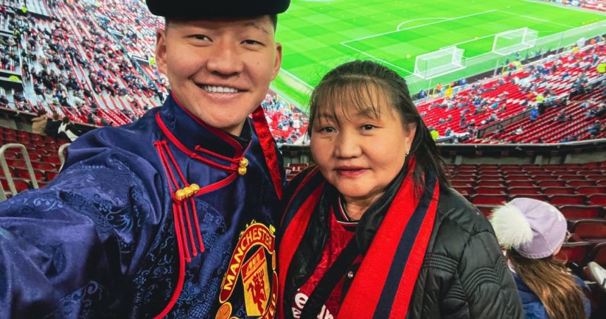 Ochiroo Mongolian Manchester United Fan Cycles 14,000km to Old Trafford