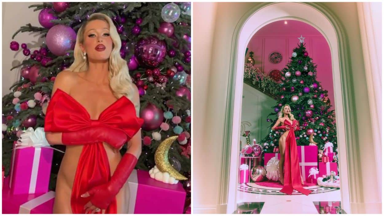 Paris Hilton Christmas Photoshoot