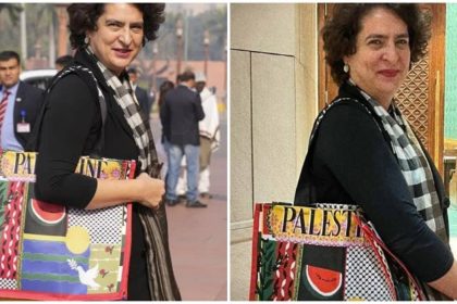 Priyanka Gandhi's Palestine bag