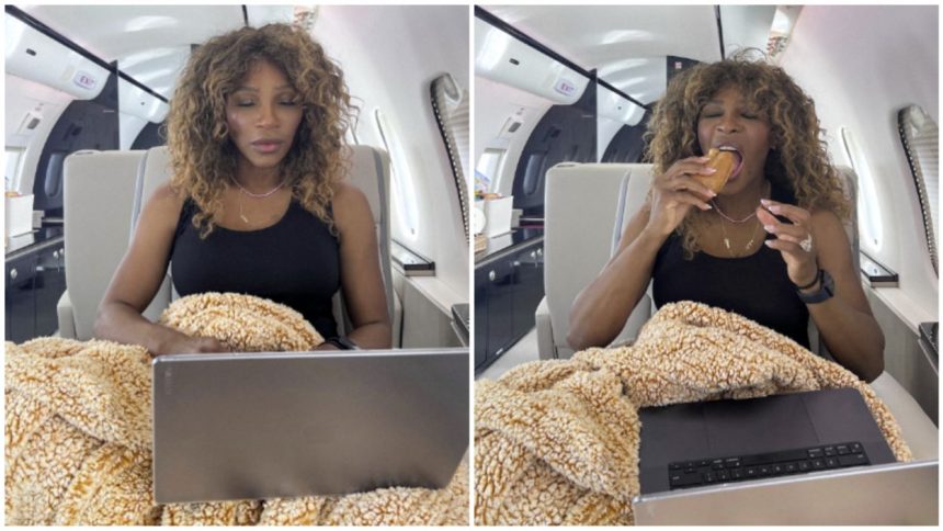 Serena Williams in private jet and Lifestyle