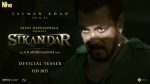 Salman Khan's "Sikandar" Teaser