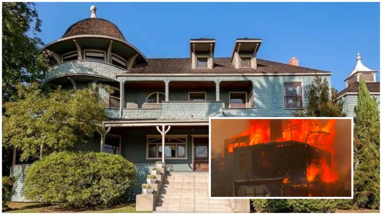 Andrew McNally House burns in wildfire