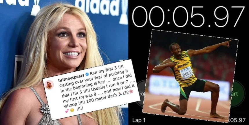 Britney Spears Beats Usain Bolt's Sprint Record