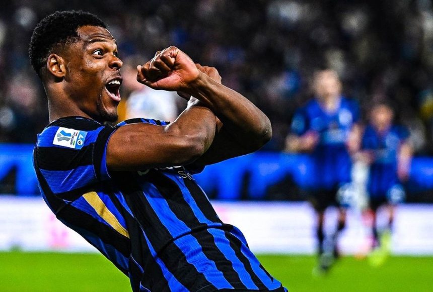 Denzel Dumfries Inter Milan Super Cup